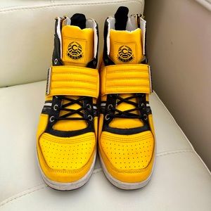 Coogi Australia Men’s Size 11 Yellow Leather High Tops